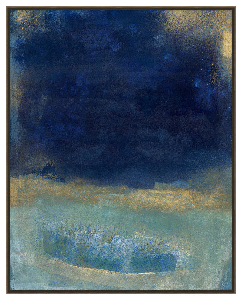 Deep Blue 1 Fine Art Print, Walnut, 50"x40"