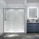60" W x 70" H Traditional Sliding Shower Door, Chrome