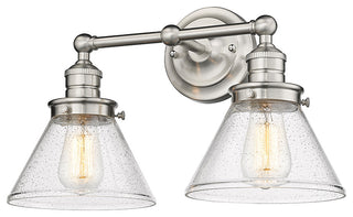 2 Light 18.375" Brushed Nickel Vanity Light