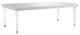 TOV Furniture Tabby Glossy Lacquer Dining Table