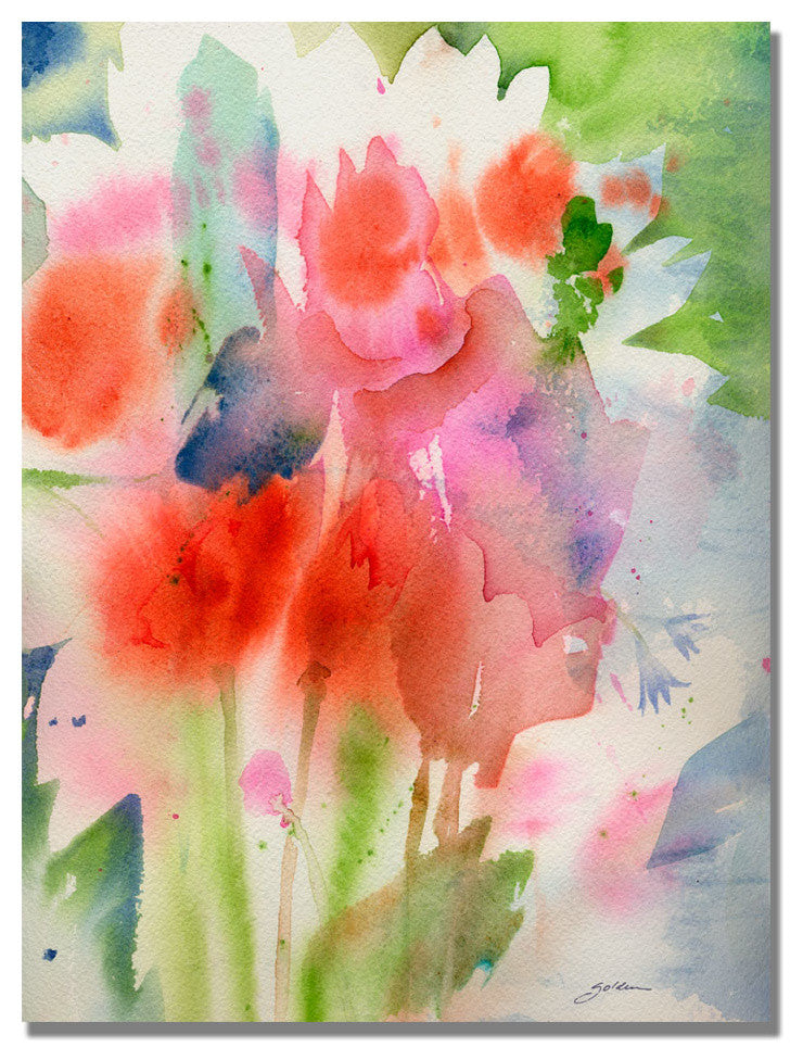 ''Bouquet in Spring'' Canvas Art by Sheila Golden