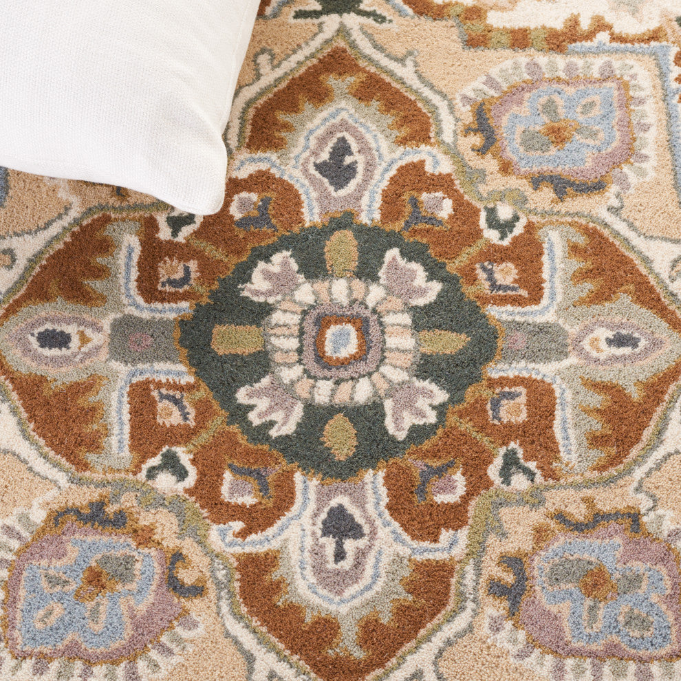 Safavieh Lauren Ralph Lauren Collection LRL6653 Rug, Ivory/Navy, 6' Round