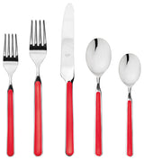 Fantasia Flatware Set, Red, 5 Pcs.
