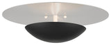 Livex Lighting Ventura 2-Light Large Wall Sconce, Black/Brushed Nickel