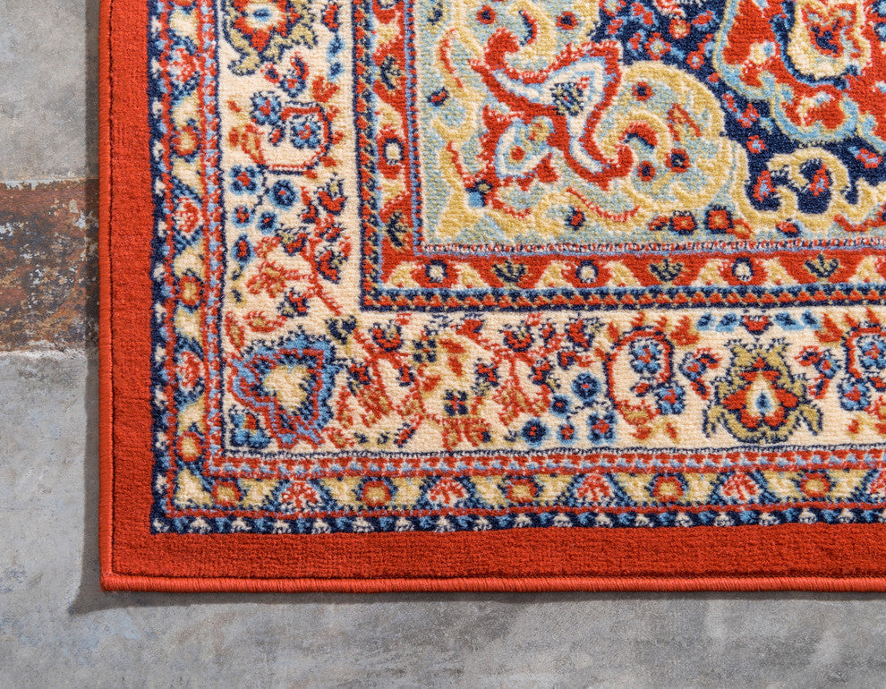 Unique Loom Terracotta Washington Reza 5' 0 x 8' 0 Area Rug