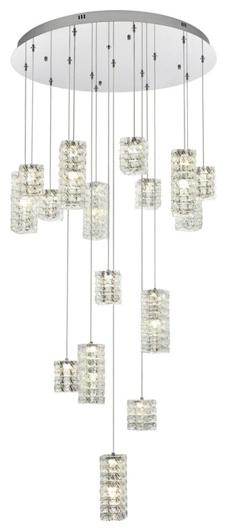 Home Living 32" LED Pendant, Chrome
