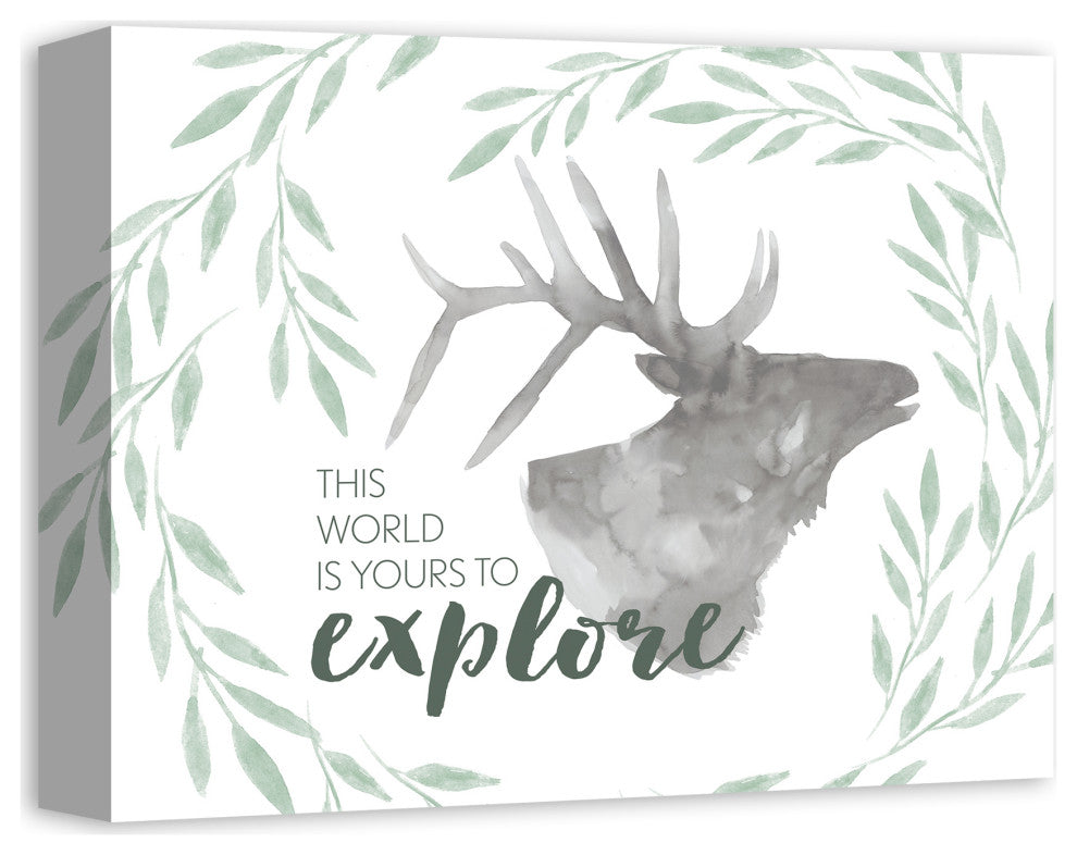 Yours To Explore Elk 14x11 Canvas Wall Art