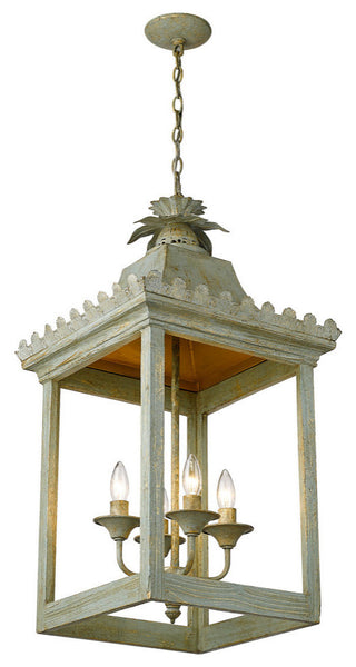 Finley 4-Light Pendant, Vintage Sage