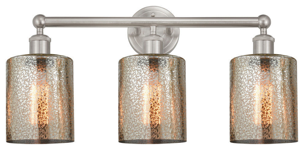 Innovations 616-3W-SN-G116 3 Light Bath Vanity Light, Brushed Satin Nickel