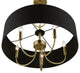 Livex Lighting 5 Light Antique Brass Pendant Chandelier
