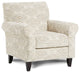 Chenille Upholstered Chair With Rounded Arms, Diamond Multi