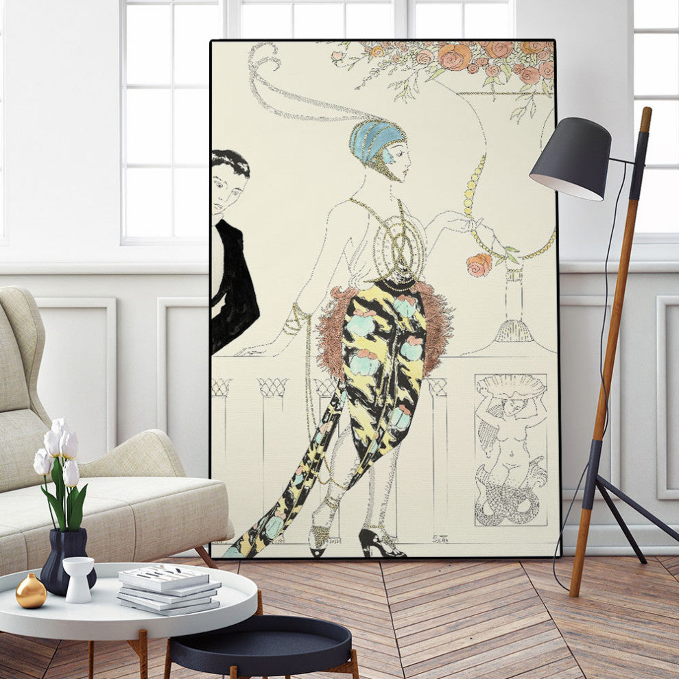 "Arte Deco Fashion II" Fine Art Giant Canvas Print, 48"x72"