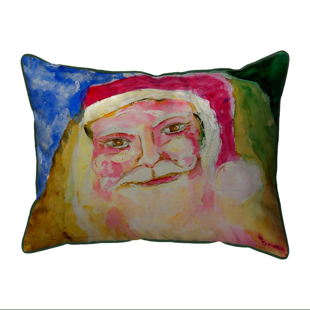 Santa Face Large Indoor/Outdoor Pillow 18x18
