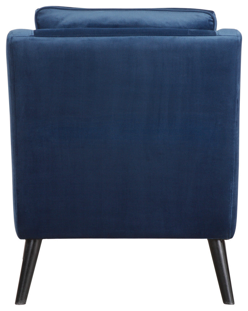 Uttermost O'Brien Blue Velvet Armchair