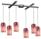ELK LIGHTING 544-6MR Molten 6-Light Pendant Light