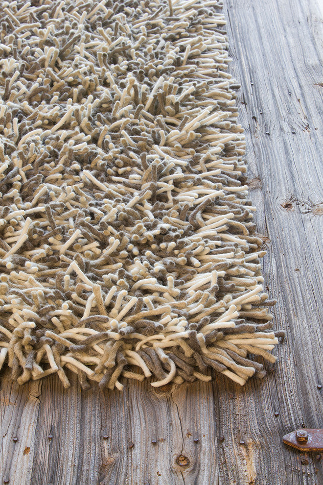 Big Jos Contemporary Area Rug, Silver, 7'9"x10'6"