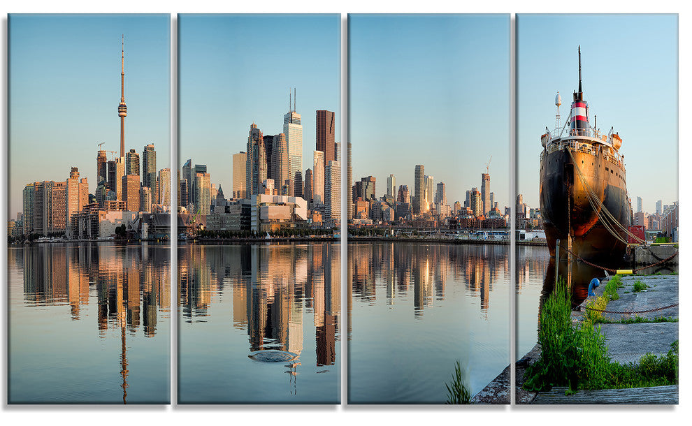 "Toronto City Skyline Panorama" Photograph Print, 4 Panel