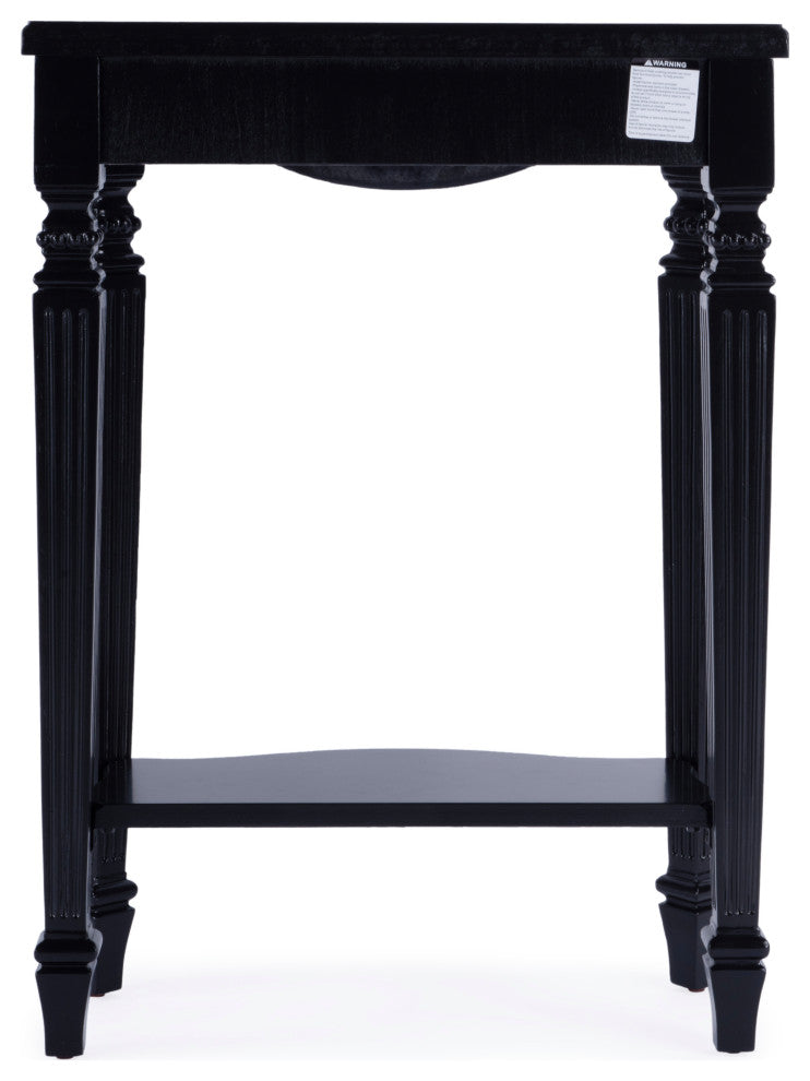 Cheshire Console Table, Gilded Cream, Black Licorice