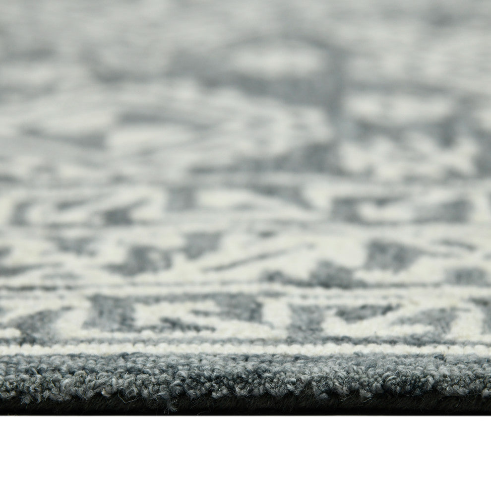 Boscage Ilford Area Rug, Gray, 7'6" x 9'6", Geometric