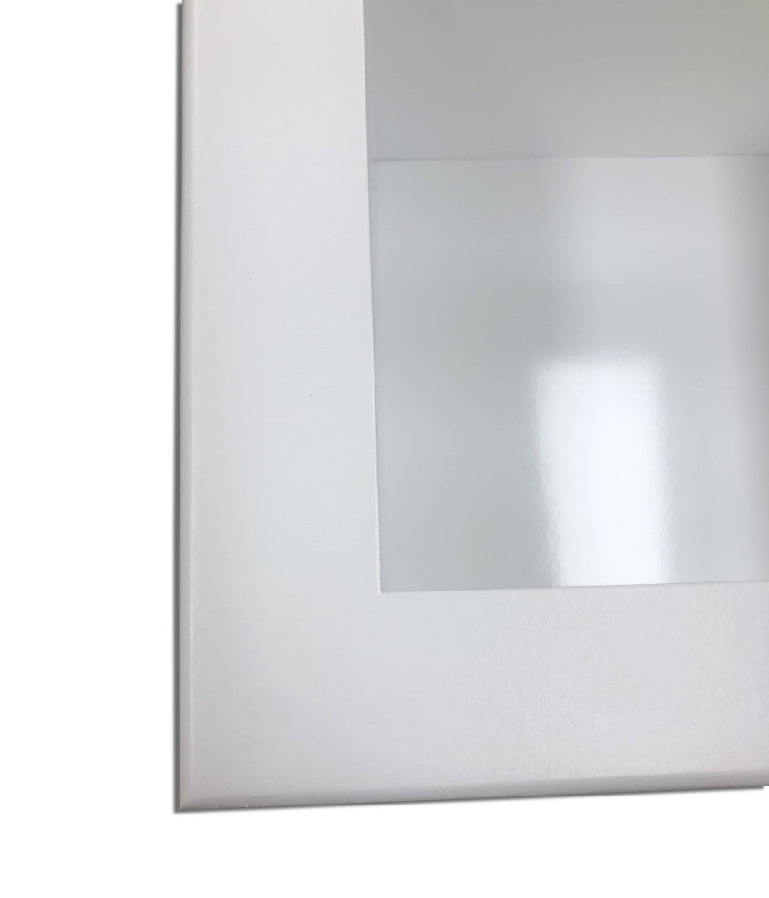 Bayshore Recessed Solid Wood Double Toilet Paper Holder 7 X 14.5, White Enamel