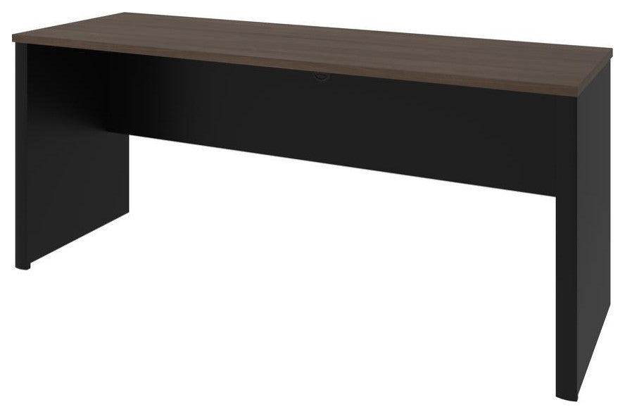 Bestar Connexion 72W Narrow Desk Shell In Antigua & Black