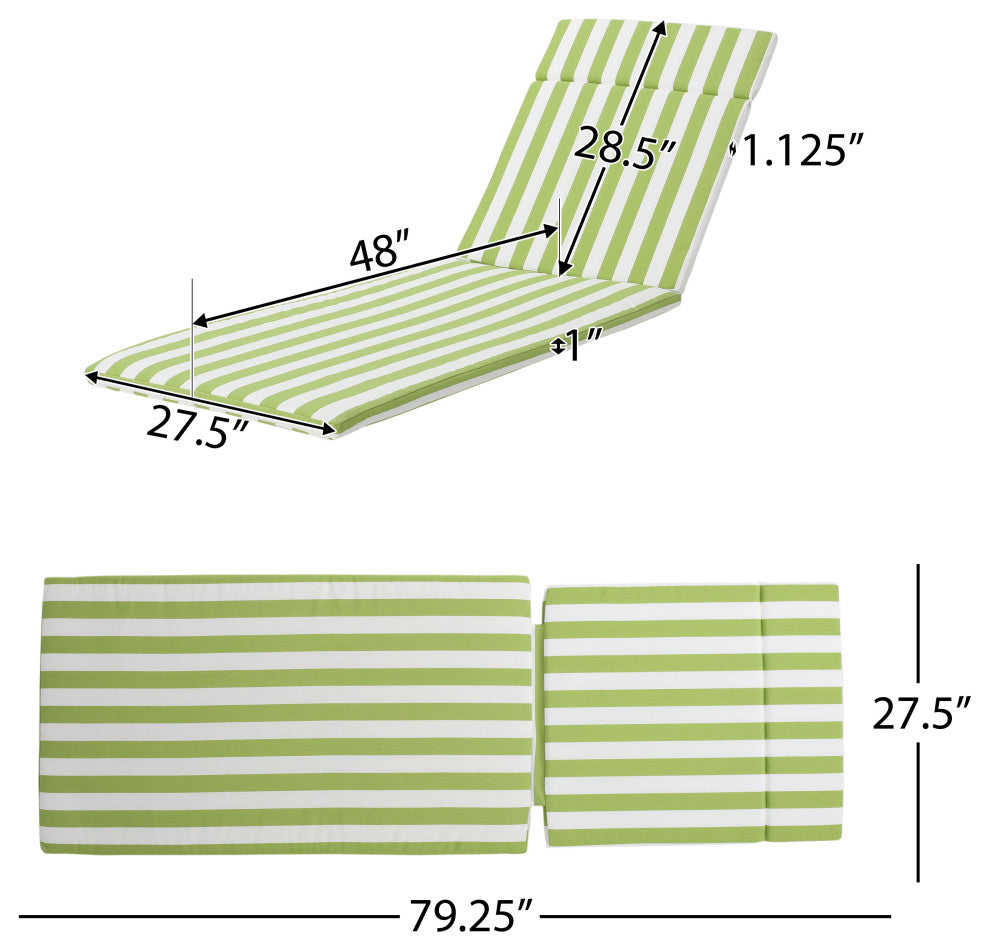 GDF Studio 3-Piece Savana Outdoor Wicker Lounge Set, Gray/Green/White