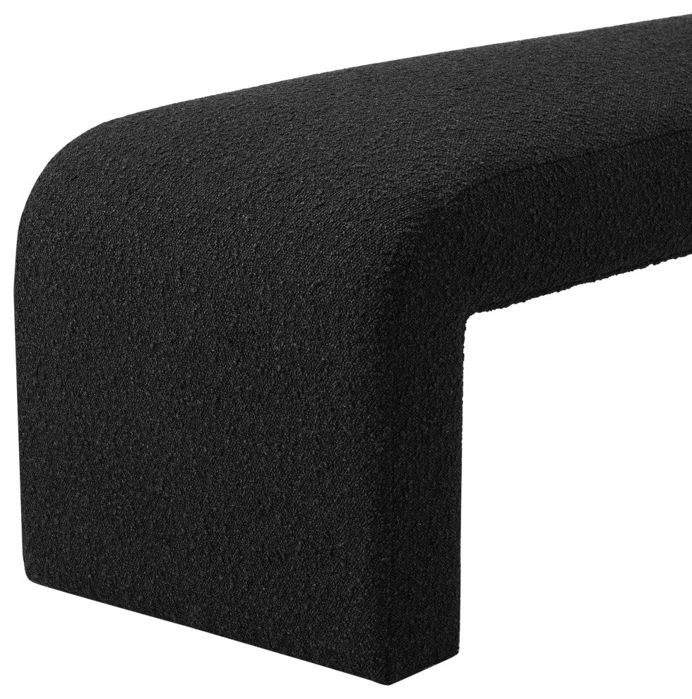 Vioreen Fabric Bench, Stanton Black