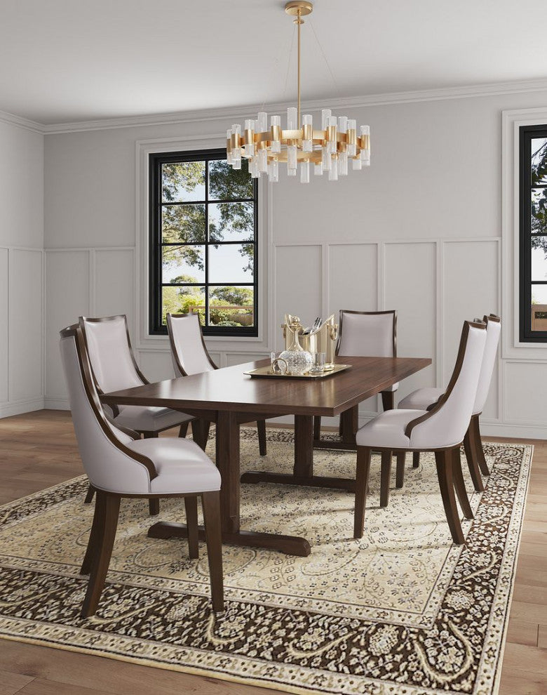 Manhattan Comfort Grand Dining Chairs, Light Gray, 4-Piece