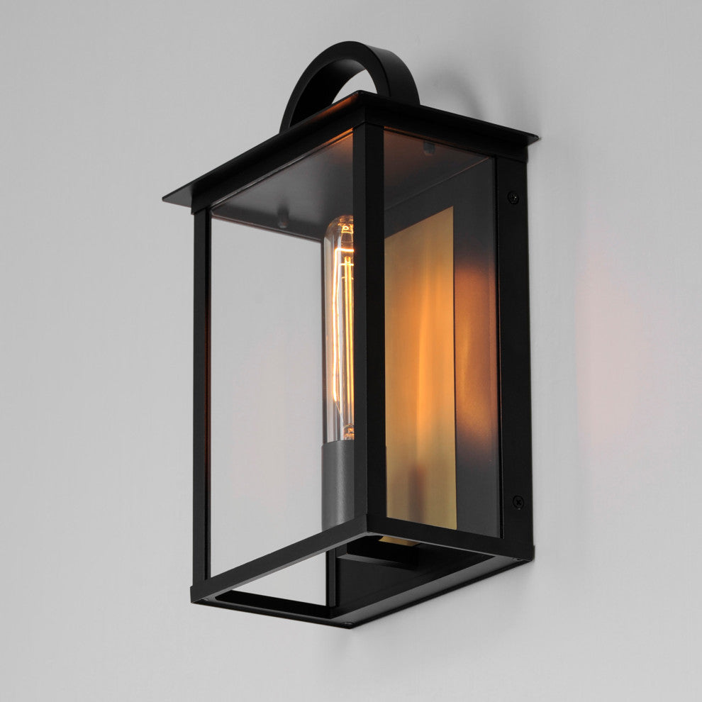 Maxim 30752CL Manchester 14" Tall Outdoor Wall Sconce - Black