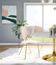 Angel Velvet Dining Chair (Set of 2), Cream