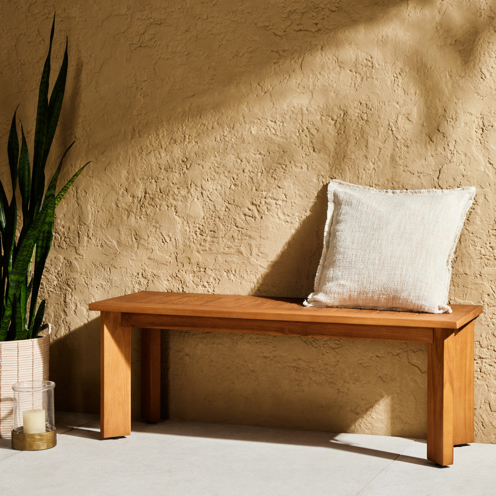 Tharp Outdoor Pillow-Natural Crm-20"x20"