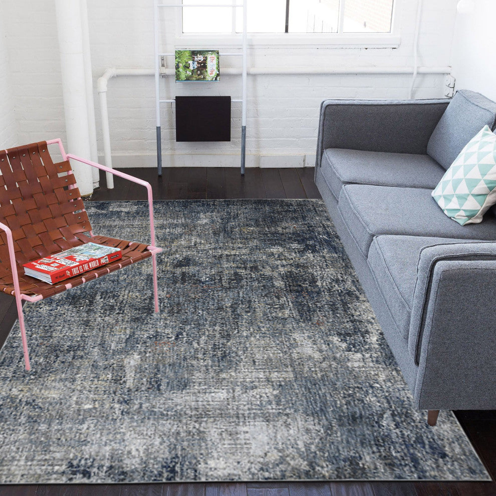 Vermont Bianca Area Rug, Gray, 7'10" x 9'10", Abstract