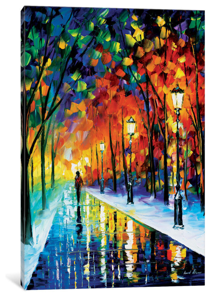 "Frozen Path Gallery" by Leonid Afremov, 26x18x1.5"