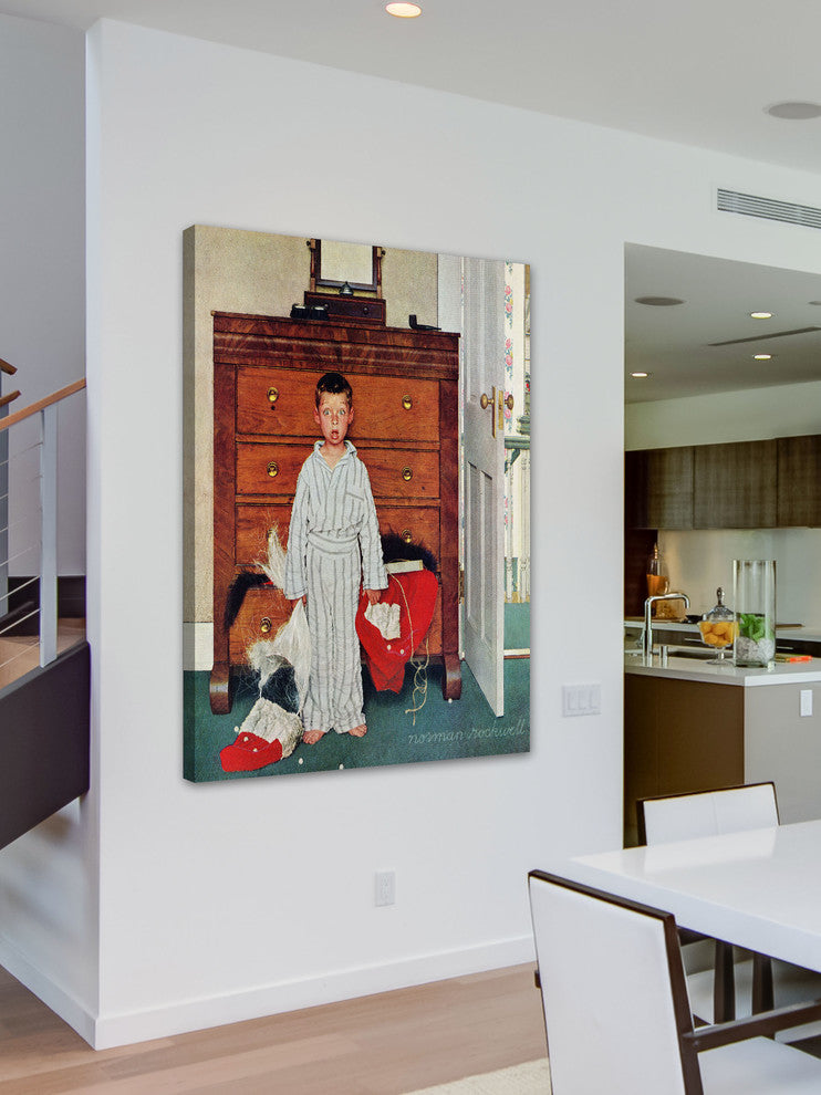"Discovery" Painting Print on Canvas by Norman Rockwell