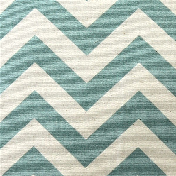 Zig Zag Glacier Blue Throw Pillow, 16x16