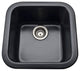 Rohl 5927-63 Allia Drop-In Fireclay Bar Sink, Black, 18"