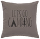 Image Pillow 16x16 Go Camping Cotton Chrome