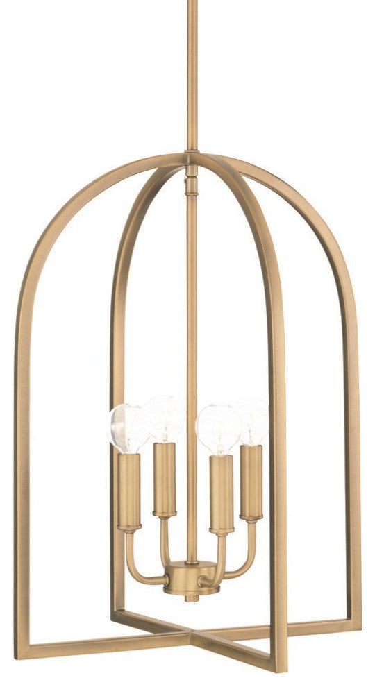 Capital Lighting 548841 Lawson 4 Light 16"W Multi Light Pendant - Aged Brass
