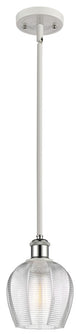 Innovations 516-1S-WPC-G462-6 1 Light Mini Pendant, White, Polished Chrome