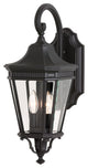 2-Light Wall Lantern, Black