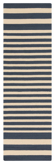 Surya Rain RAI-1155 9'x12' Rug, Navy/Cream