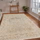 Vintage Oletha Area Rug, Blue, 9' x 12', Bordered