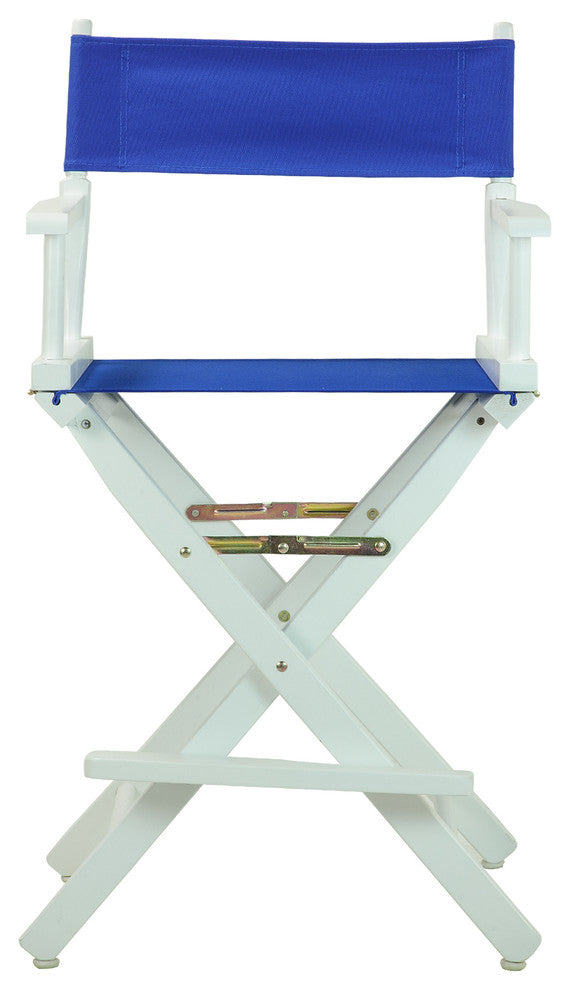 024" Director's Chair White Frame-Royal Blue Canvas