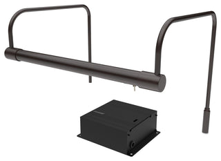 12" Tru-Slim Gallery Light, Mahogany Bronze With Dimmable Direct Wire Kit