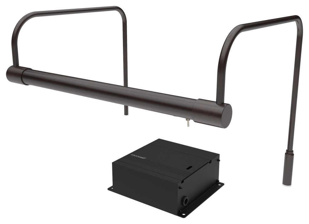 12" Tru-Slim Gallery Light, Mahogany Bronze With Dimmable Direct Wire Kit