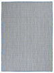 Nourison Courtyard 6' x 9' Ivory Blue Modern Area Rug