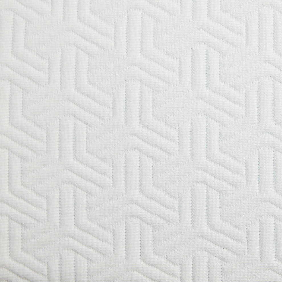 Sleep Philosophy 2" Memory Foam Mattress Topper, White, Twin Xl