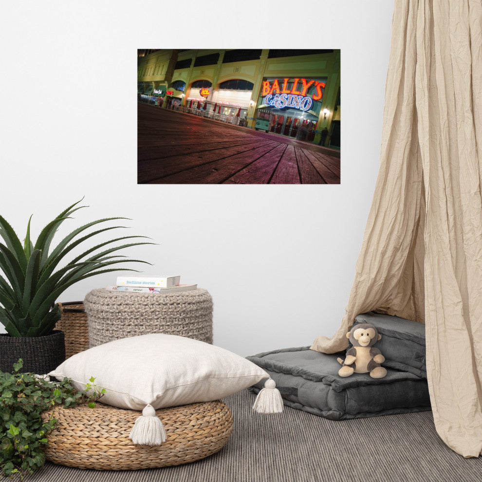 Low on the Boards Night Photography Unframed Wall Art Print, 24" X 36"