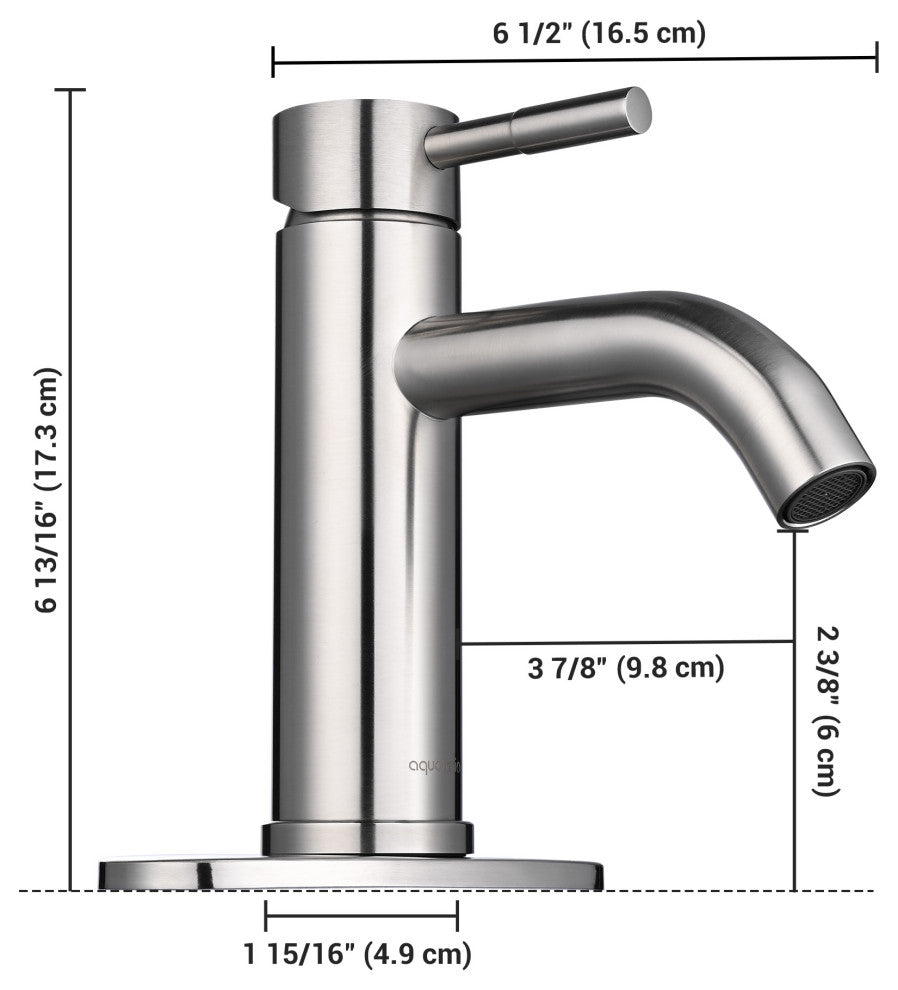 Aquaterior Single Handle Deck-mount Vessel Faucet Bathroom Vanity Mixer Tap