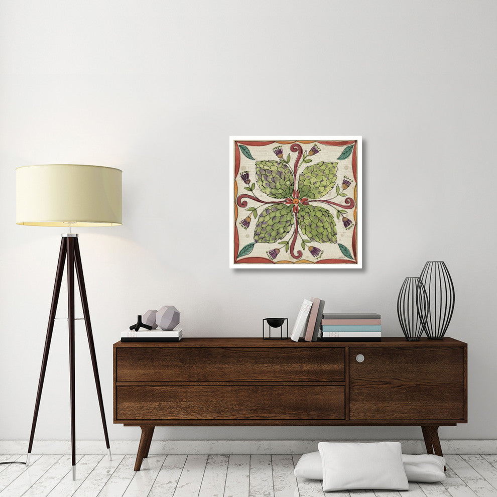 "Farmers Feast Tiles III" Digital Paper Print by Anne Tavoletti, 32"x32"
